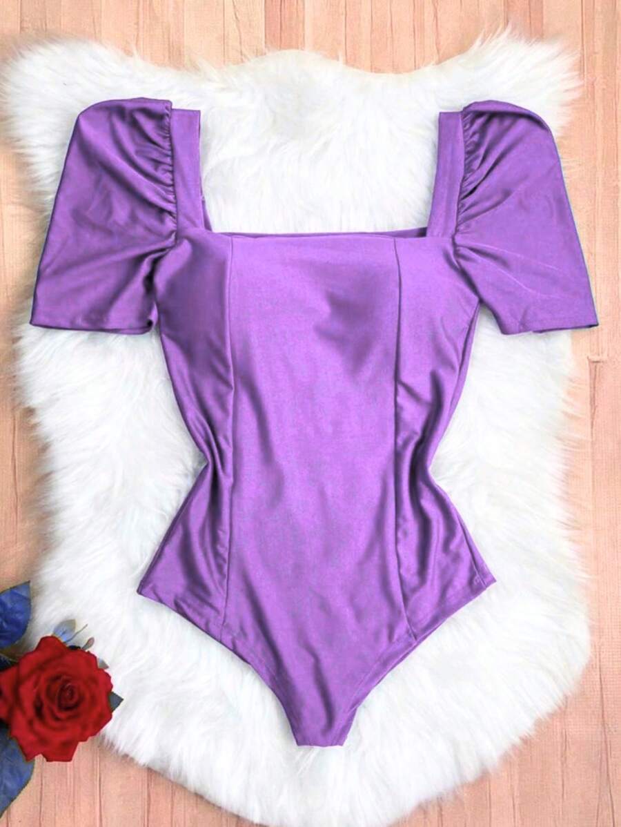 Women Bodysuits - Lilac Purple - View 1