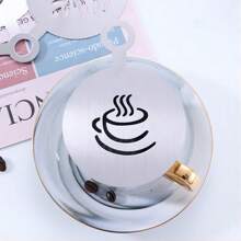4pcs Set Coffee Latte Art Stencil, Stainless Steel Coffee Stencil For Decorating Cappuccino Latte Back To School