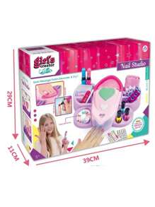 Deny Toys Juguete Manicure con lampara de Luz - Rosa - Ver 3