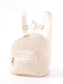 1入優質織帶多色童裝輕便時尚迷你背包，輕量多功能旅行背包，適用於男女童，戶外旅行使用