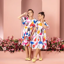 Young Girls Dresses - Blanco - Ver 4