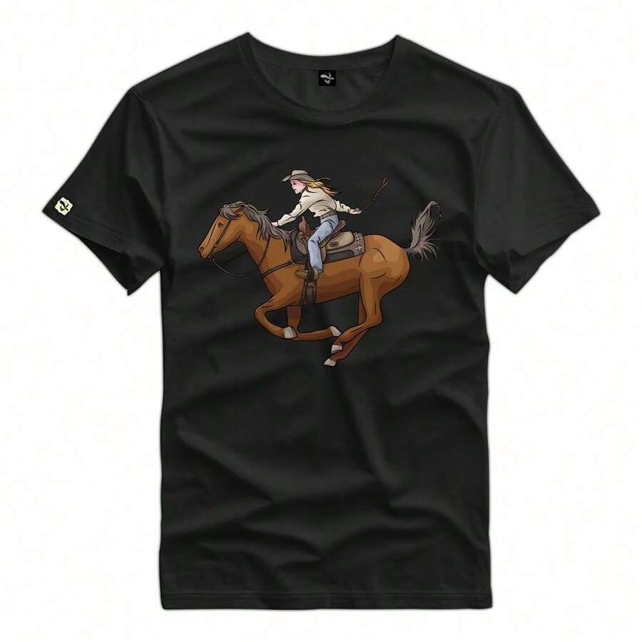 Men T-Shirts - 黑色 - 查看 1