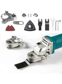 Esmerilhadeira Angular De Conversão Rosca Adaptadora De Cabeça Universal Para 115 125 Tipo Polimento Oscilante - Prata - Visão 1