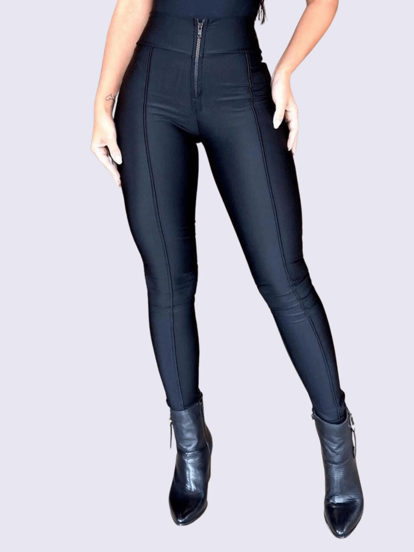 Women Leggings - 黑色 - 查看 1