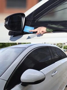 4pcs Ô tô/xe hơi Muỗi Màn Cửa sổ , Tấm che nắng Cách nhiệt lưới - màu đen - Xem 7
