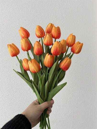 3pcs Tulip Artificial Flowers, Home Decorations For Living Room And Bedroom, Valentine Day, Gift Gifts Birthday Graduation
