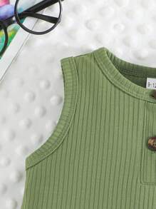 Ensemble de 2 pièces de vêtements pour bébé garçon, combinaison d'été unie + combinaison à dessin de dinosaure mignon, vêtements pour bébé rampant