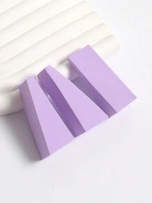 50 cái Hình nêm Bộ xốp trang điểm , Làm đẹp Bọt biển Đối với Pha trộn Bột nền tảng , Chất lỏng , Kem , Và Bột Đối với Hoàn mỹ Da , Nhiều màu Bọt biển trang điểm , Không- mủ cao su Có thể tái sử dụng Sử dụng kép Kem nền Đối với Tất cả Da Lốp xe - Màu tím hoa cà - Xem 5