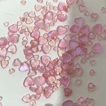 One Box Random Size Heart Shape Nail Art Charms Rhinestones Decoration DIY Manciure Supplies For Press On Nails Nail Gems - Baby Pink - View 6