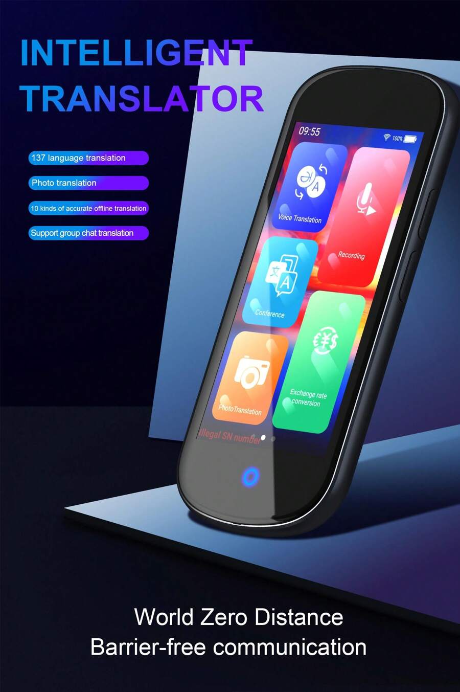 Language Translator Device, Portable 127 Languages Two Way Instant Voice Translator Smart Real Time Offline Wifi Bluetooth Translators Devices 3 0 Hd