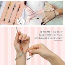 1 Pieza/ 2 Piezas/ 3 Piezas/ Conjunto De 3 Colores De Herramienta De Asistencia Para Usar Pulseras De Joyería, Abrazadera De Primavera Multifuncional Para Pintura De Modelos, Pinza Para Articulaciones, Herramientas Para Hacer Joyas, Expansor De Pulsera, Equipo De Fijación Y Gancho