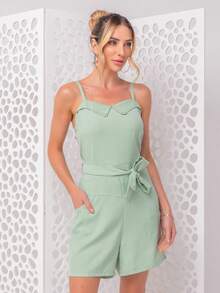 Women Jumpsuits - 薄荷綠 - 查看 5