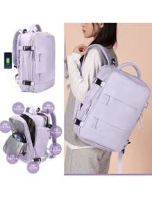Women Fashion Backpacks - Blue - View 3
