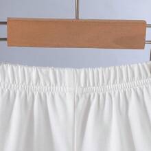 Summer Baby Boy Hand In Hand Cute Printed Short Sleeve T-Shirt And Letter Shorts Set - White - View 7