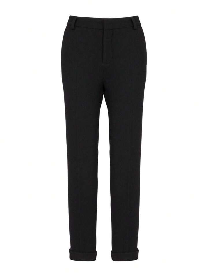 パンツ BALMAIN Woman Pants Black BF0PM010WB86 0PA Balmain - Black pants made of wool BF0PM010WB86 - shop with