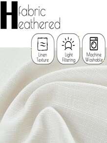 1pc Minimalist & Fashionable Linen-Look Curtain, Suitable For Bedroom, Japanese-Style Sheer Fabric Blocks Light & UV, Ideal For Farmhouse & Holiday Home Windows, High Quality Bedroom Sheer Curtain, Multiple Sizes Available