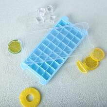 1pc Square 36 Grid Silicone Ice Cube Tray, Creative Jelly Ice Cream Maker Mold For Home Use - Baby Blue - View 4