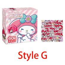Sanrio 60Pcs/Box Small Hello Kitty Kuromi Cinnamoroll Pochacco Stickers DIY Laptop Phone Diary Cute Cartoon  Kitty Cat Sticker(Some Parts May Be Random)(New And Old Packaging Random)