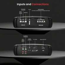 Pyle 2 Channel 1000Watts Max Mosfet Amplifier, Invincible Series Amplifier - Black - View 2