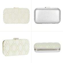 Ladies Glitter Handbag Beaded Sequin Pearl Clutch Bag Vintage Evening Purse Wedding, Party, Prom, Cocktail