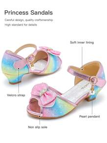 Dreamshoes Little Girls Dress Sandals Kids Heels For Wedding Toddler Princess Shoes For Summer