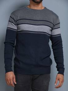 Men Sweaters - Màu xanh hải quân - Xem 2