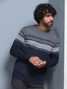 Men Sweaters - Màu xanh hải quân - Xem 6