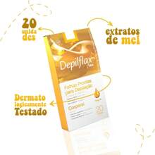 20 Ready-To-Use Body Waxing Sheets Depilflax Depilatory Wax Paper