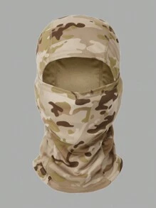 1pc Fashionable Unisex Camouflage Sun Protection Face Mask With Balaclava Cap, Suitable For Motorcycle Riding And Outdoor Activities - Multicolor - View 5