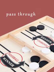1pc Wooden Foosball Party Interactive Battle Finger Soccer Game Casual Tabletop Game - Multicolor - View 5