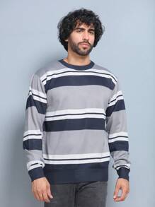 Men Sweaters - 灰色 - 查看 3