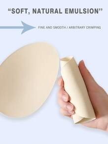 1pair Lady Silicone Buttock Pad & Latex Peach Hip Pads, Apricot Color, Separate Design - Apricot - View 8