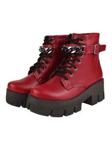 Monte Shoes Women Ankle Boots & Booties - Đỏ - Xem 4
