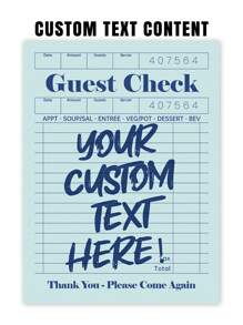 1 Pieza De Arte Mural De Cheque De Invitado Personalizado, Cartel Retro Estético Y Personalizado De Lona Con Citas, Decoración De Pared De Apartamento, Decoración De Carteles Personalizados