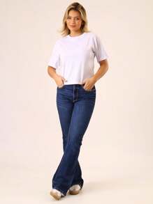 Women T-Shirts - Trắng và đỏ tía - Xem 2