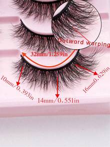 10Pairs False Lashes 3D Mink Lashes Fluffy Dramatic Thick Volume Eyelashes Natural Lashes Fake Lashes Makeup - Fluffy Lashes - View 2