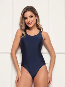 Women One-Pieces - 藏蓝色 - 查看 2