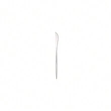 1套4件Ins簡約風刀、叉、匙和筷子套裝，不鏽鋼餐具套裝，適用於牛排、甜點 - 銀色 - 查看 8