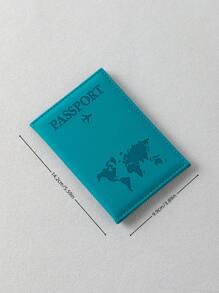 1pc Creative Water Duck Blue Pu Passport Holder With Ticket Holder, Fashionable Passport Cover. Suitable For Holiday Travel Passport Protection For Travel Storage Bag,Makeup Bag,Cosmetic Bag,Vacation Organizer,Large Capacity Makeup Organizer Makeup Case, For Lipstick, Brush, Skincare, Mobile Phone, Coin, Small Items, For Home,Gift,Vacation And Festival Halloween Christmas Multifunctional Use,Boho Vibes