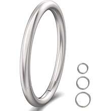1pc 316l Stainless Steel Body Piercing Jewelry Round Shaped Nose Ring & Earring For Men And Women, Multicolor Available