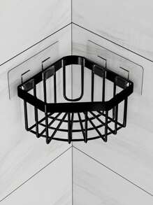 1 Miếng Phòng bếp Giá đỡ vòi Với Bọt biển Rổ thoát nước , Lưu trữ phòng tắm Cái giá , Thép không gỉ Bồn rửa chén Hộp đựng , Có thể tháo rời Treo Vòi Giá thoát nước ; Đối với Bọt biển , Chải , Khăn tắm , Vật dụng làm sạch , Phòng tắm Và Phụ kiện Nhà bếp - màu đen - Xem 3