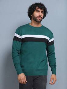 Men Sweaters - Green - View 4