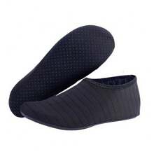 1 Paar Sommer Schwarz S-XXL Schnelltrocknende Schuhe für Damen und Herren - Rutschfeste, leichte Aqua Socken für Strand, Pool, Yoga, Angeln, Surfen, Trekking und Wandern, Strandutensilien, Poolzubehör