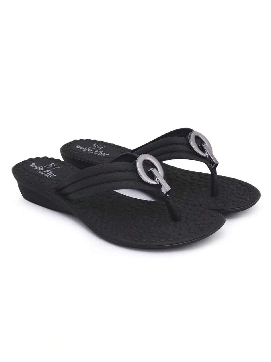 Women Heeled Sandals - 黑色 - 查看 1