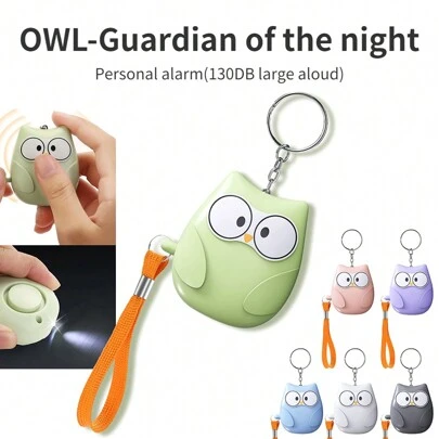 1PC Personal Alarm For Women 130dB Self Defense Keychain With LED Strobe Light Personal Emergency Security Devices Key Chain Alarms For Elderly