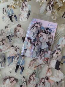 1 Gói Của 30pcs Hoạt hình Love Chủ đề Thú cưng Hình dán Đối với DIY Cắt dán Đồ trang trí - Nhiều màu - Xem 1