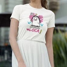 Playera de Moda para Mujer 1 Pza Estampado Van a Volverme Loca | Día de las Madres | 10 de Mayo - Blanco - Ver 4