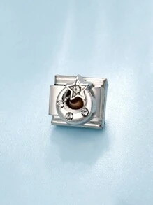 2024年新款意大利魅力模組手鏈diy珠寶節日禮物,可自由搭配不同風格,提供手工字母選項 - 彩色 - 查看 15