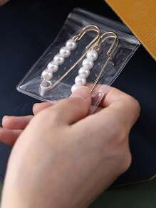 1入組首飾收納袋透明防塵密封小袋適用於耳環,環,手鍊,項鍊和其他配件 - 無色 - 查看 7