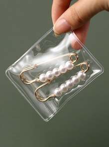 1入組首飾收納袋透明防塵密封小袋適用於耳環,環,手鍊,項鍊和其他配件 - 無色 - 查看 6